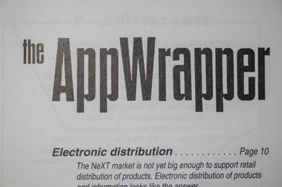 Inside Cover, Electronic AppWrapper