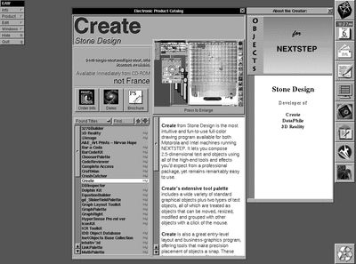 A $449.00 Create drawing application from Stone Design, offered for sale on the AppWrapper electronic product catalog.