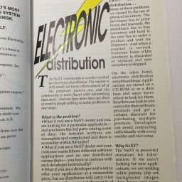 Electronic Distribution. This article first published in print, Summer 1992