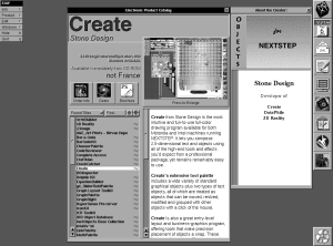 A $449.00 Create drawing application from Stone Design, offered for sale on the AppWrapper electronic product catalog.